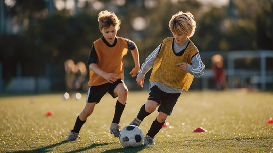 Two players practicing as a pair.