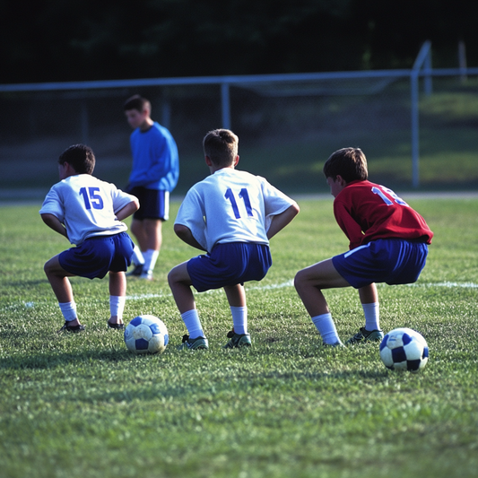 players doing squats