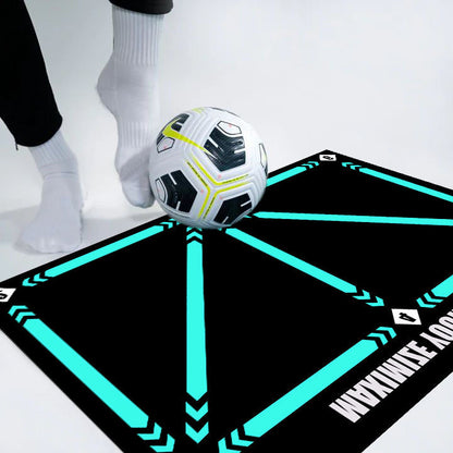 Ball Sensation Training Football Training Mat Anti slip and Wear resistant Rubber Mat Skills Enhancement Indoor Practice Mat
