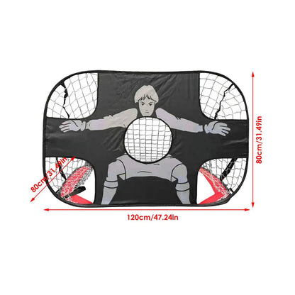 Folding Soccer Goal Portable Training Goal Mini Children's Football Target Net Indoor Outdoor Movable Training Toy soccer ball