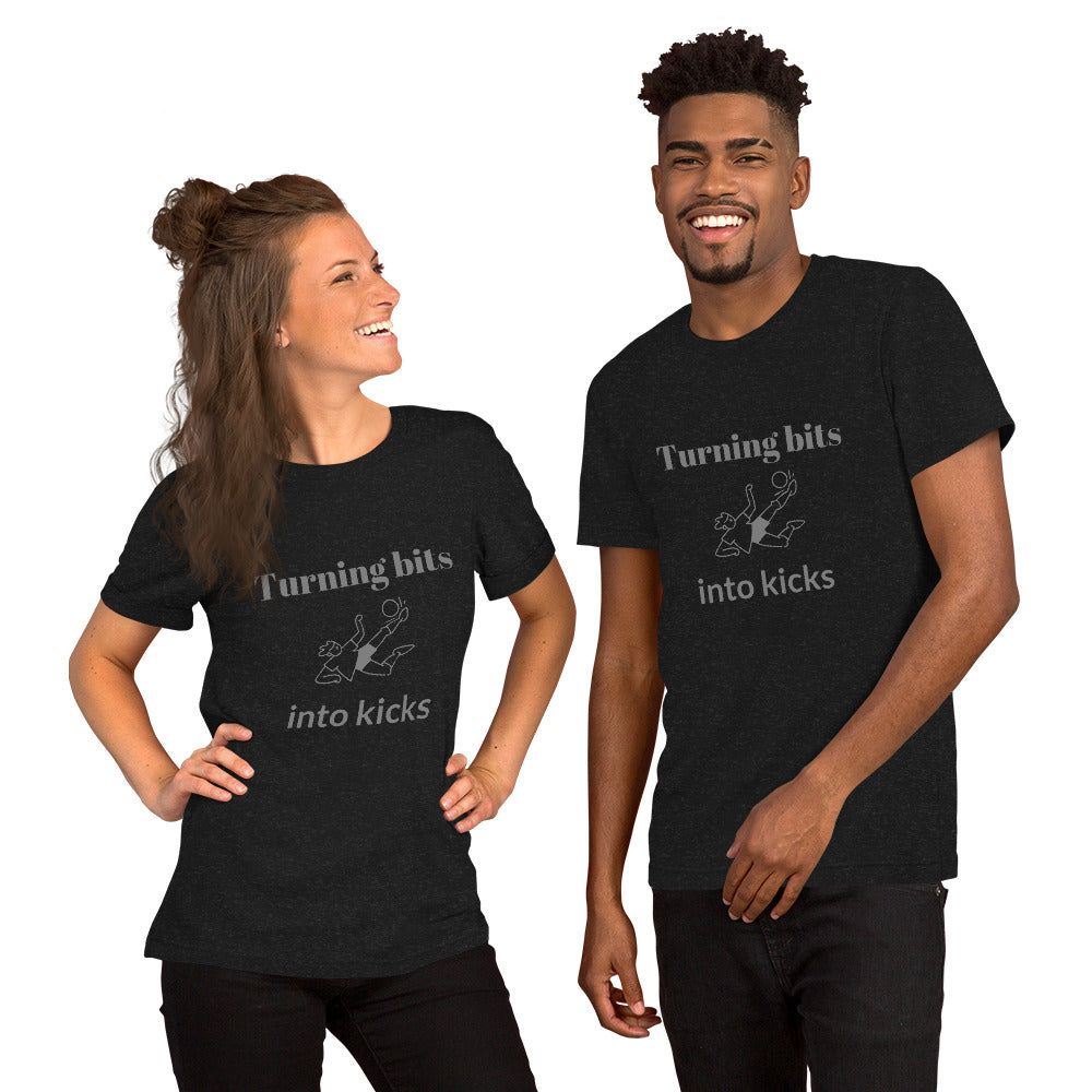 Bits to Kicks Unisex t-shirt