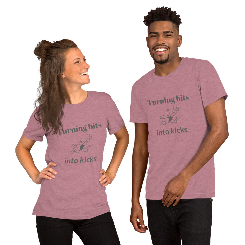 Bits to Kicks Unisex t-shirt