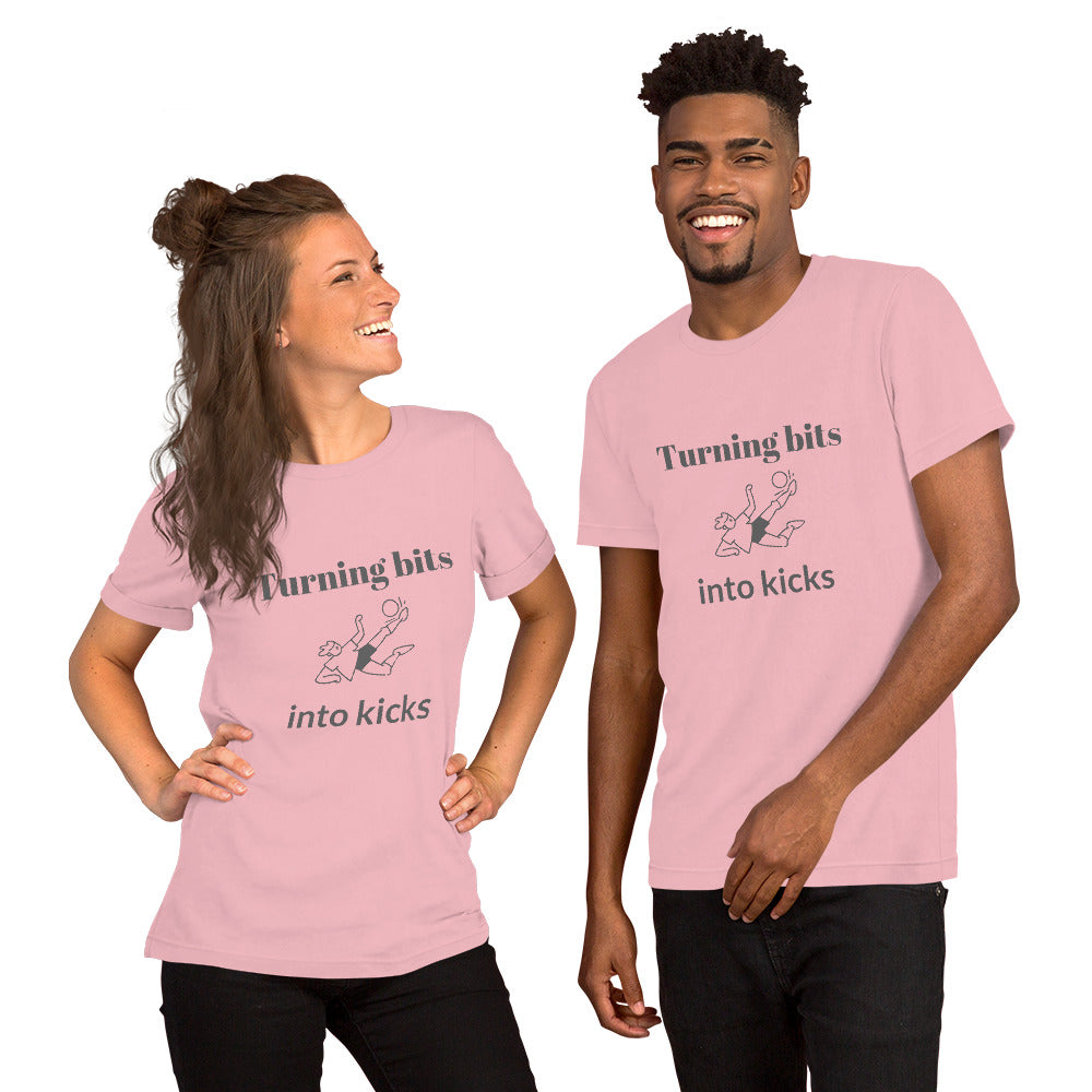 Bits to Kicks Unisex t-shirt