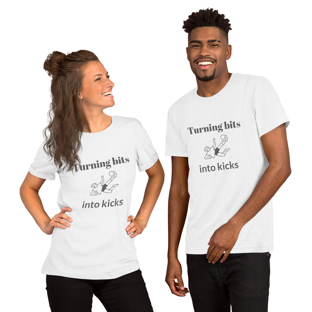 Bits to Kicks Unisex t-shirt