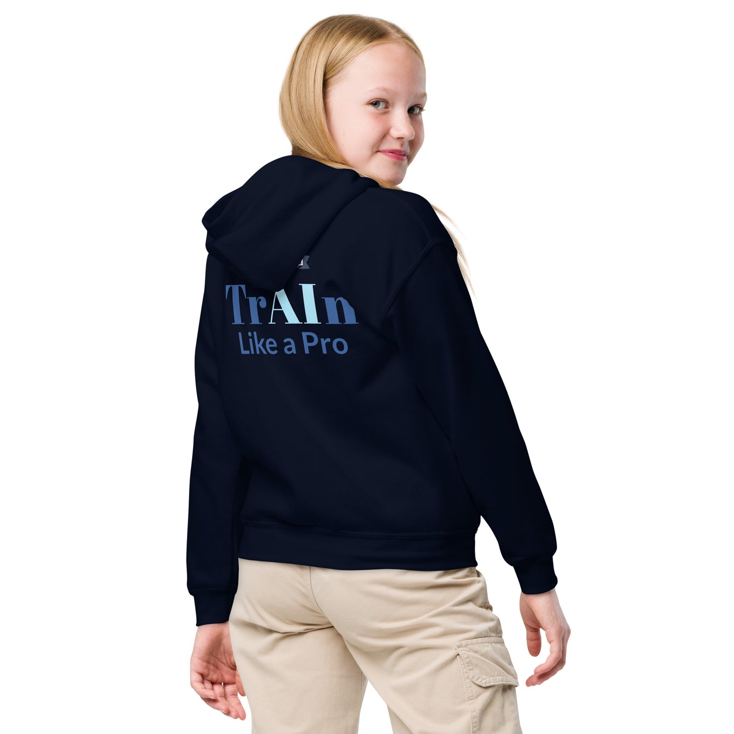 TrAIn Like a Pro Youth heavy blend hoodie