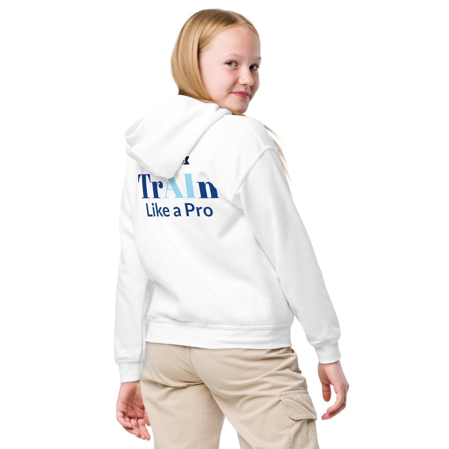 TrAIn Like a Pro Youth heavy blend hoodie